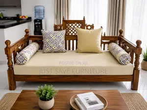Heritage Wooden 3-Seater Sofa