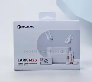 Hollyland Lark M2s Ultimate Combo Wireless Microphone White Black