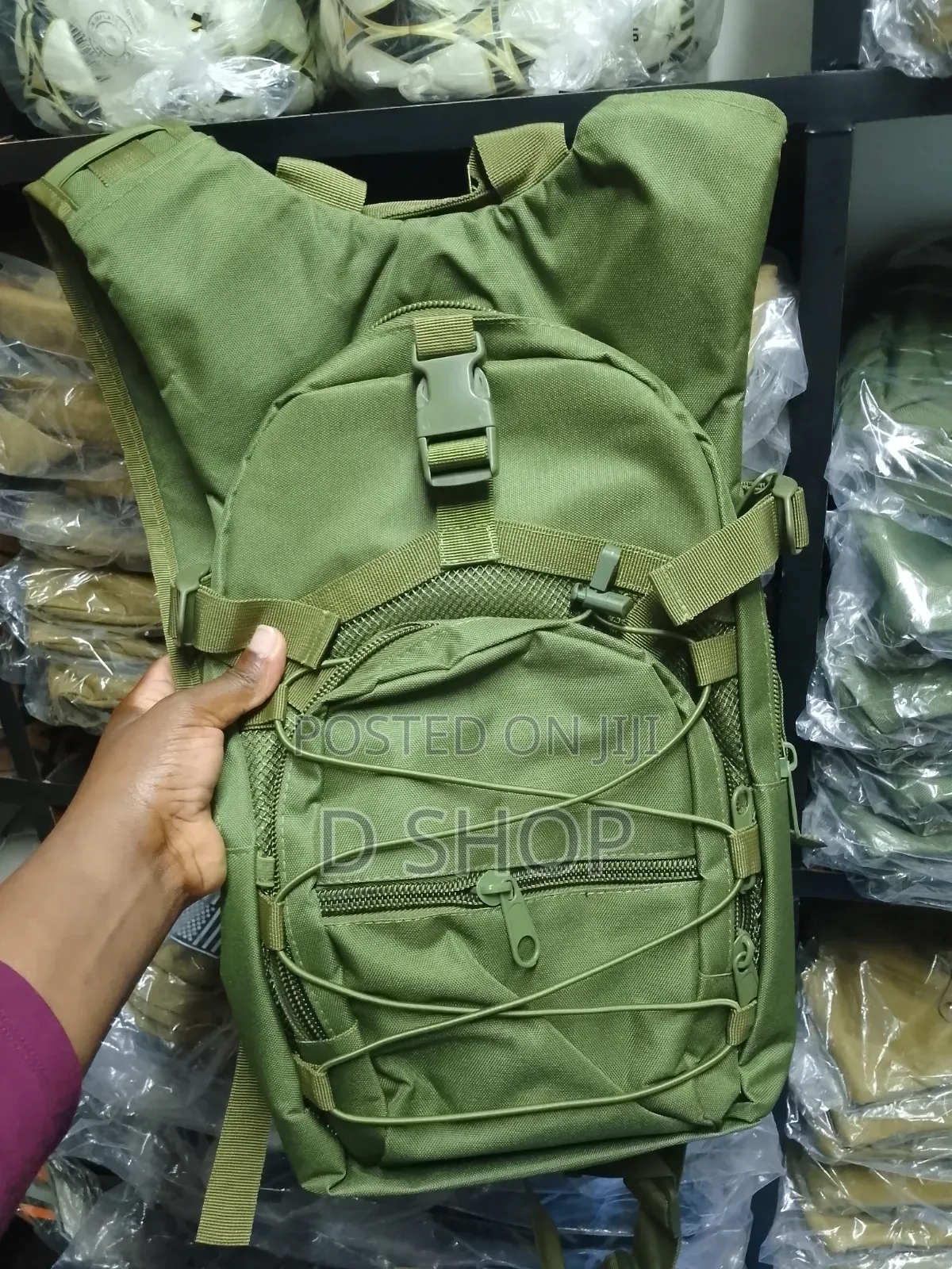 Green Camouflage Hydration Bag
