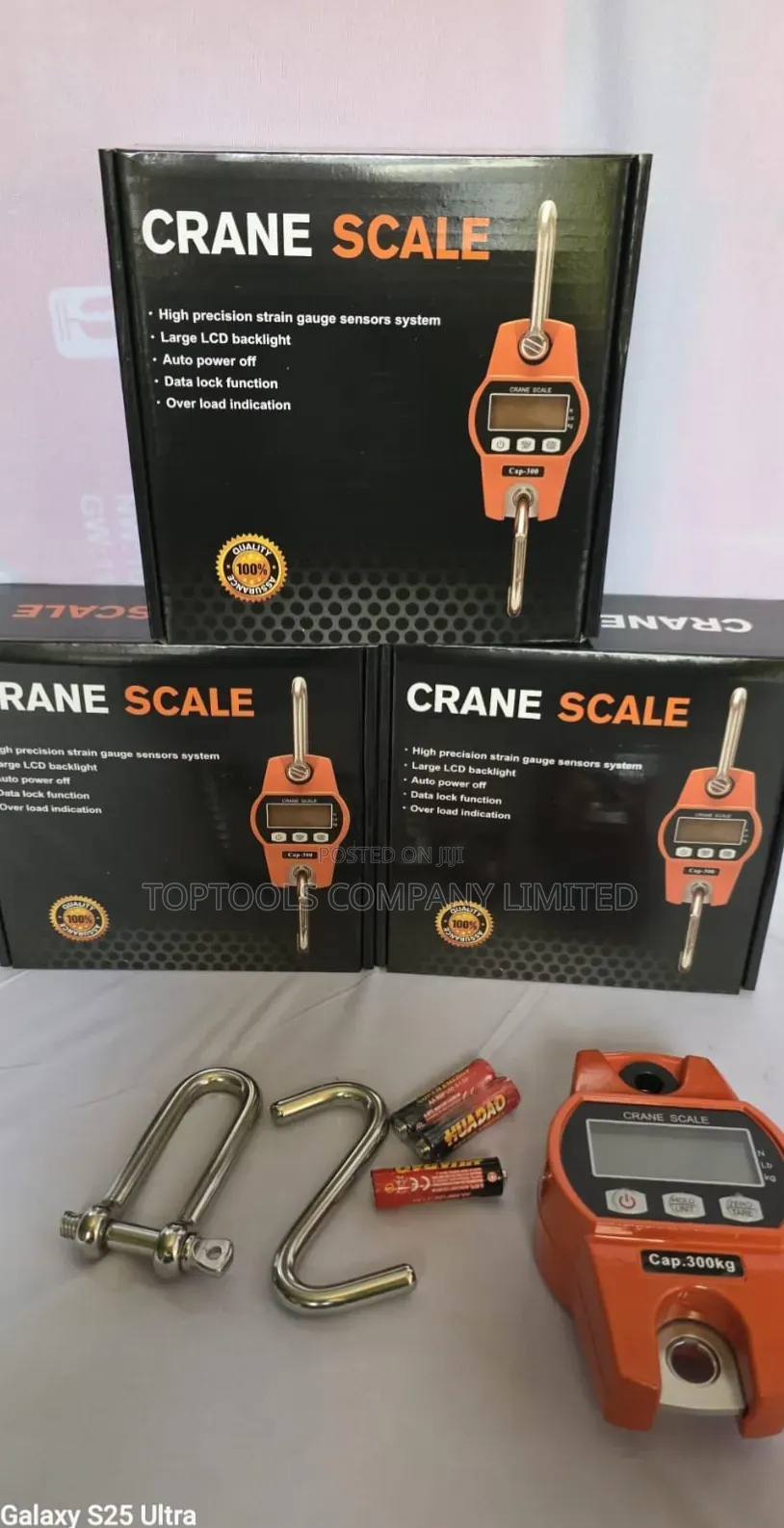 300kgs Crane Scale Black