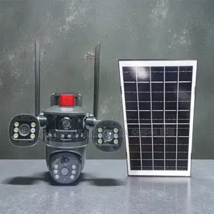 V380 Pro 20MP 4G PTZ Rotating Triple Lens Solar Camera Remote Playback