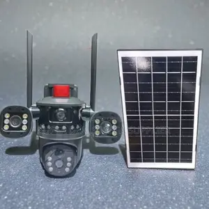 V380 Pro 4G PTZ Rotating Triple Lens Solar Camera Alarm Notification