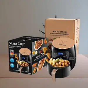 Fast-Cooking Silver Crest 4/5/6/8l Touch Screen Digital Air Fryer