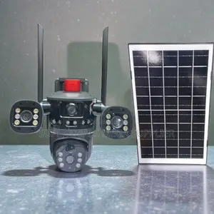 V380 Pro 20MP 4G PTZ Rotating Triple Lens Solar Camera 360 Degree PTZ