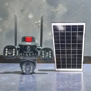V380 Pro 20MP 4G PTZ Rotating Triple Lens Solar Camera Real Time Video