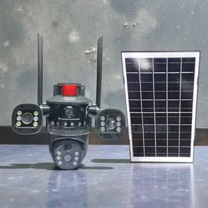 V380Pro 20MP 4G PTZ Rotating Triple Lens Solar Camera Voice Monitoring