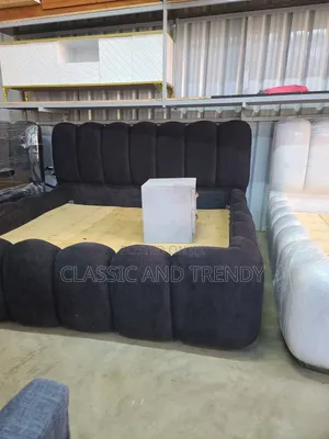 5x6 Charcoal-Black Bubble Bed