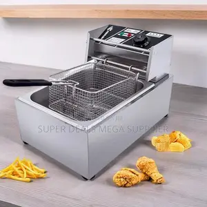 Long-Lasting 4l/6l/10l Electric Single Tank Stainless Steel Deep Fryer