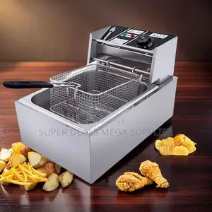 Value-Packed 4l/6l/10l Electric Single Tank Stainless Steel Deep Fryer