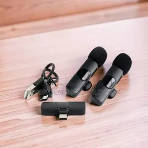 Interview Ready Mini Lapel Lavalier Dual Wireless Microphone