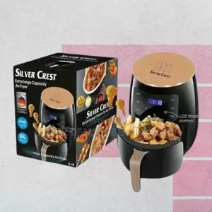 Even-Cooking Silver Crest 4/5/6/8l Touch Screen Digital Air Fryer