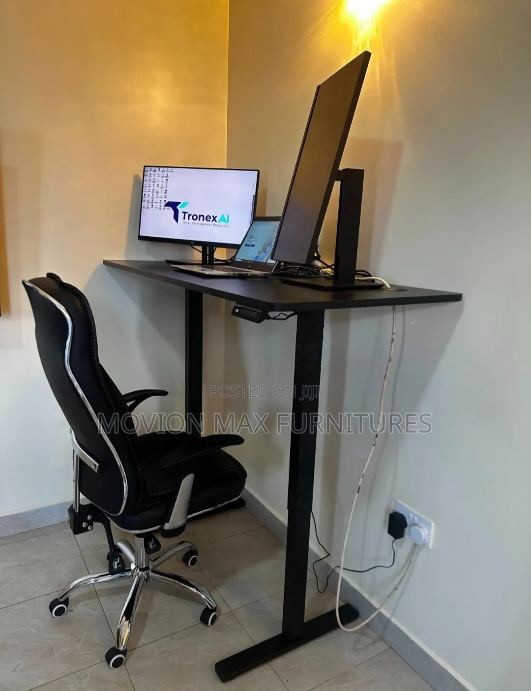 Home Office Electric Table Motorised Office Table Adjustable Electric