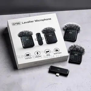 Vlogger-Friendly 3 in 1 Dual Mics Wireless Lavalier Microphone