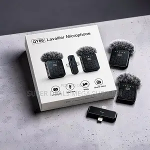 Presentation-Ready 3 in 1 Dual Mics Wireless Lavalier Microphone