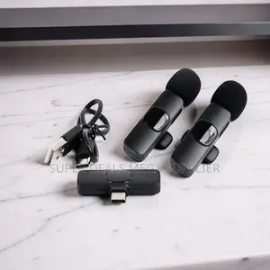 Podcast Ready Mini Lapel Lavalier Dual Wireless Microphone