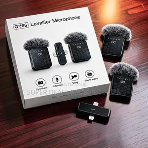 Fast-Charging 3 in 1 Dual Mics Wireless Lavalier Microphone