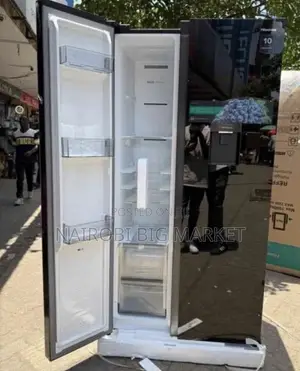 Side by Side 541L Glass Door Fridge