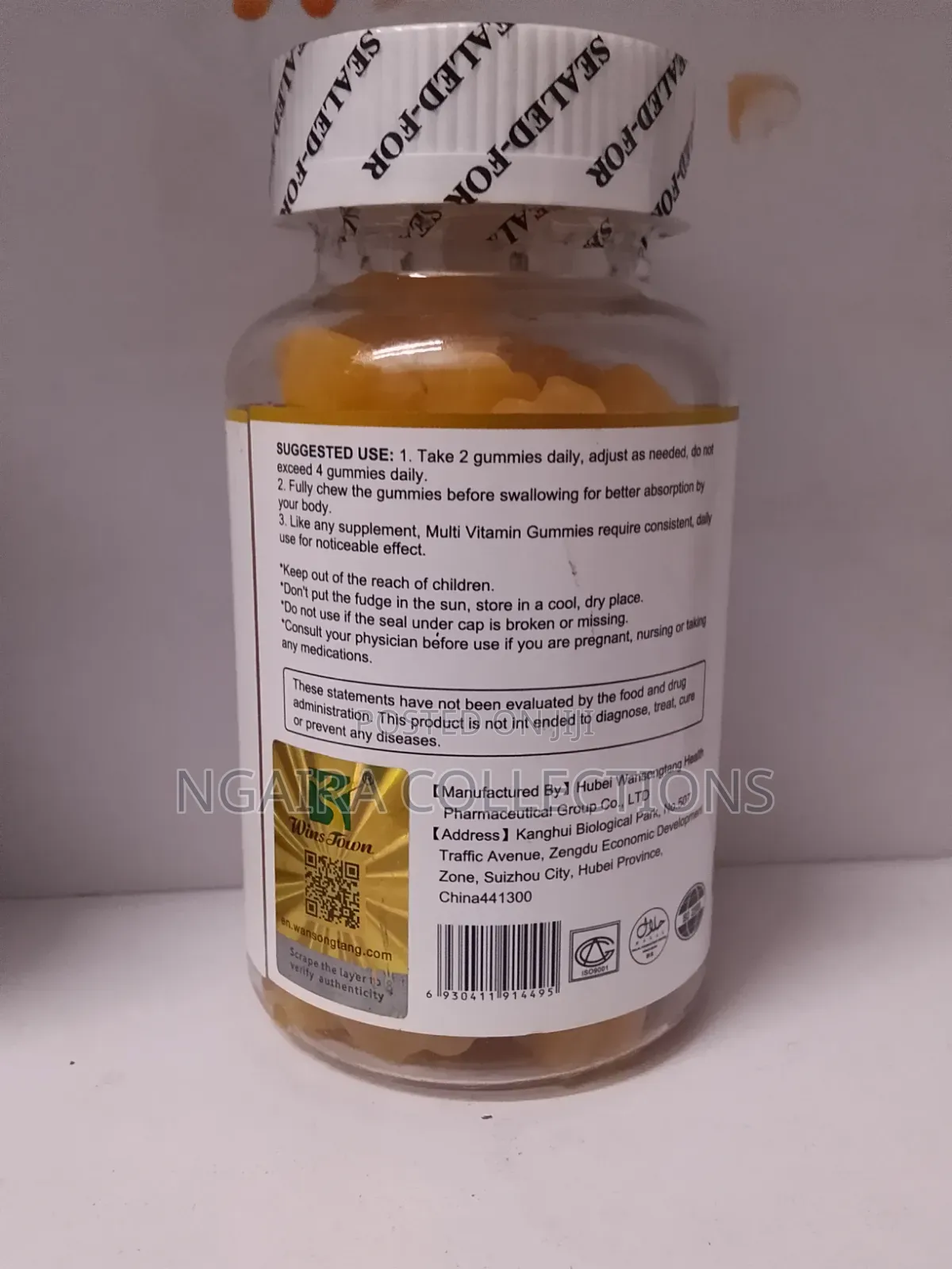 MULTI - VITAMIN GUMMIES - Vit a C D E B6 B12 Folate , Biotin , Cal Zn