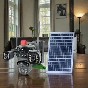 V380Pro 20MP 4G PTZ Rotating Triple Lens SolarCamera Business Security