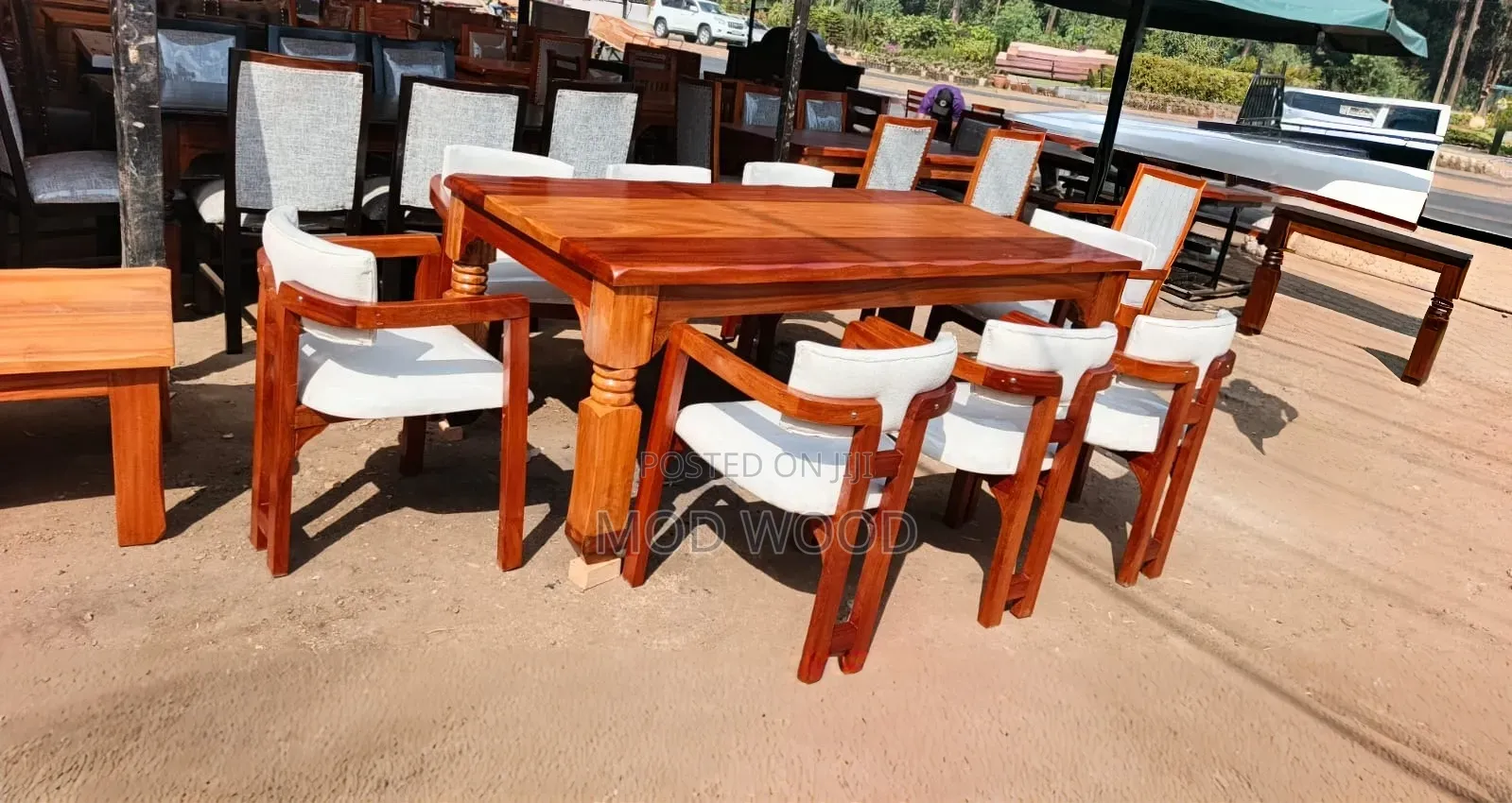 Contemporary Solid Wood Six-Seater Dining Collection