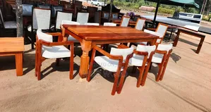 Contemporary Solid Wood Six-Seater Dining Collection