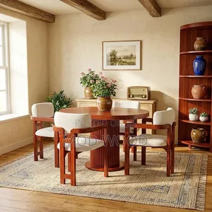 Modern Oval Wooden Dining Set Collection