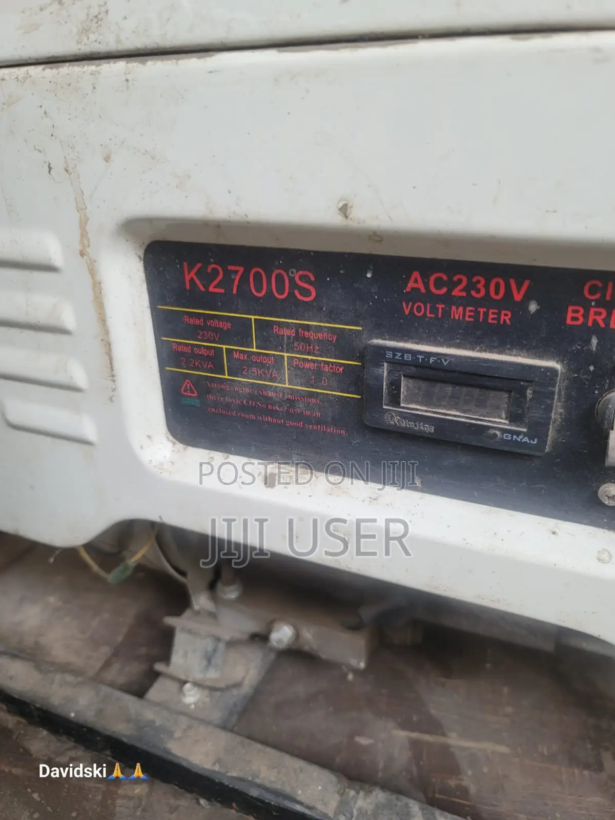 Kicho Japan Gasoline GENERATOR K2700s