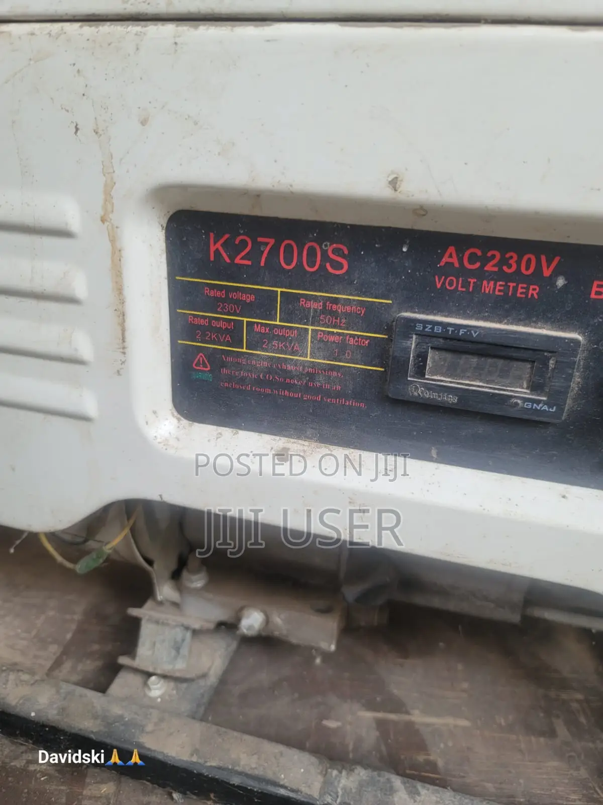 Kicho Japan Gasoline GENERATOR K2700s