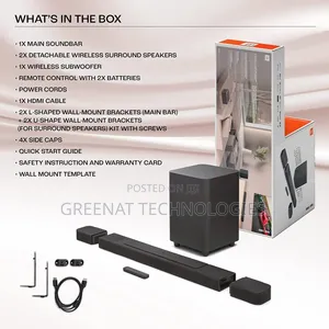 JBL Bar 1000 Mk2 - 960w Genuine JBL True 3d Surround Dolby Atmos 7.1.4