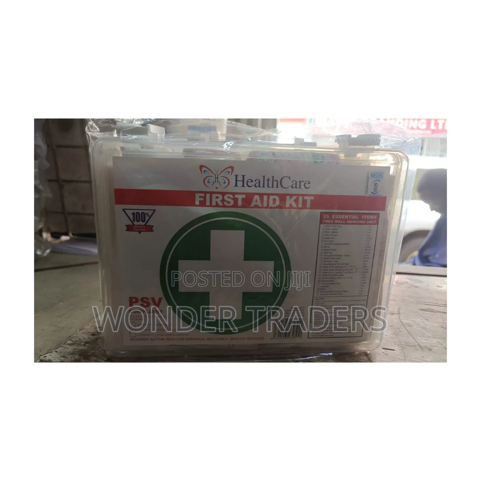 First Aid Kit With PSV Written
