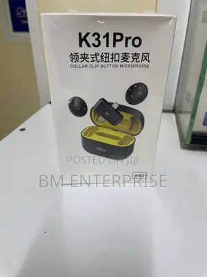 Brand New Wireless Collar Button Microphone System