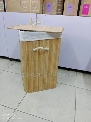 Eco-Friendly Foldable Bamboo Laundry Basket 
Brown