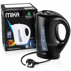 Mika 1.7L Corded Electric Kettle Black