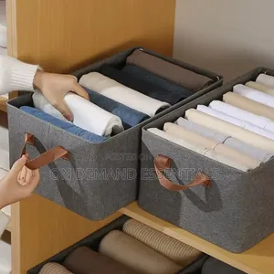 Wardrobe Organizer/Foldable Storage Box With Steel Frame