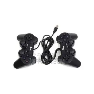 UCOM Wired Twin USB Game Gamepad Controller - Black