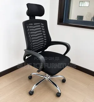 Executive Ergonomic Mesh Office Chair With Adjustable Headrest