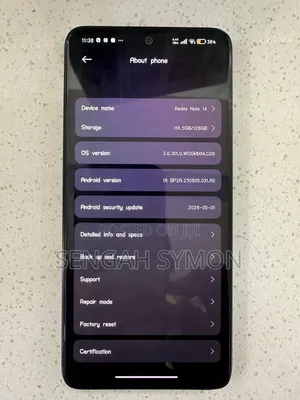 Xiaomi Redmi Note 14 4G 128 GB Black