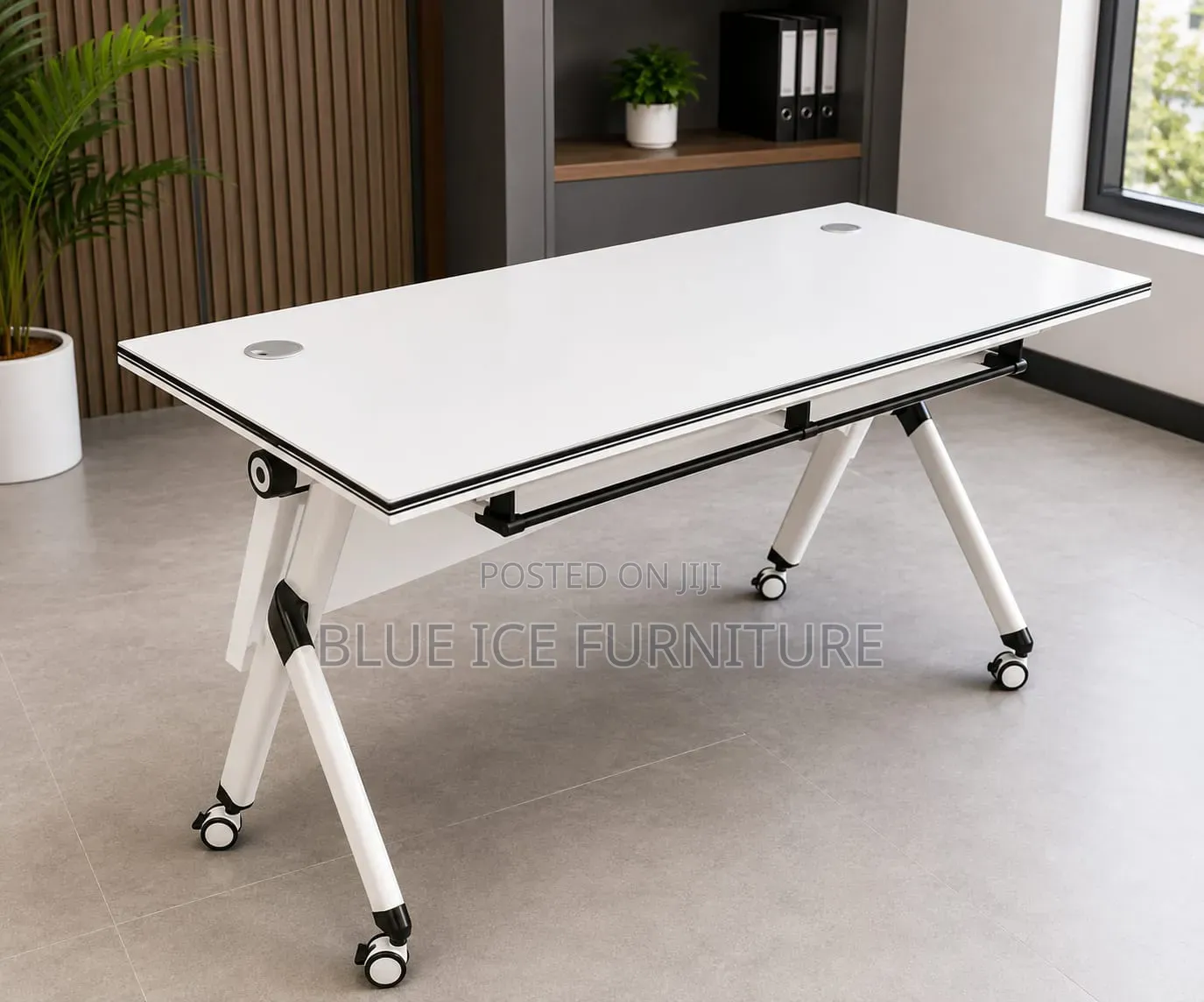 Modern Foldable Training Table With Wheel's
