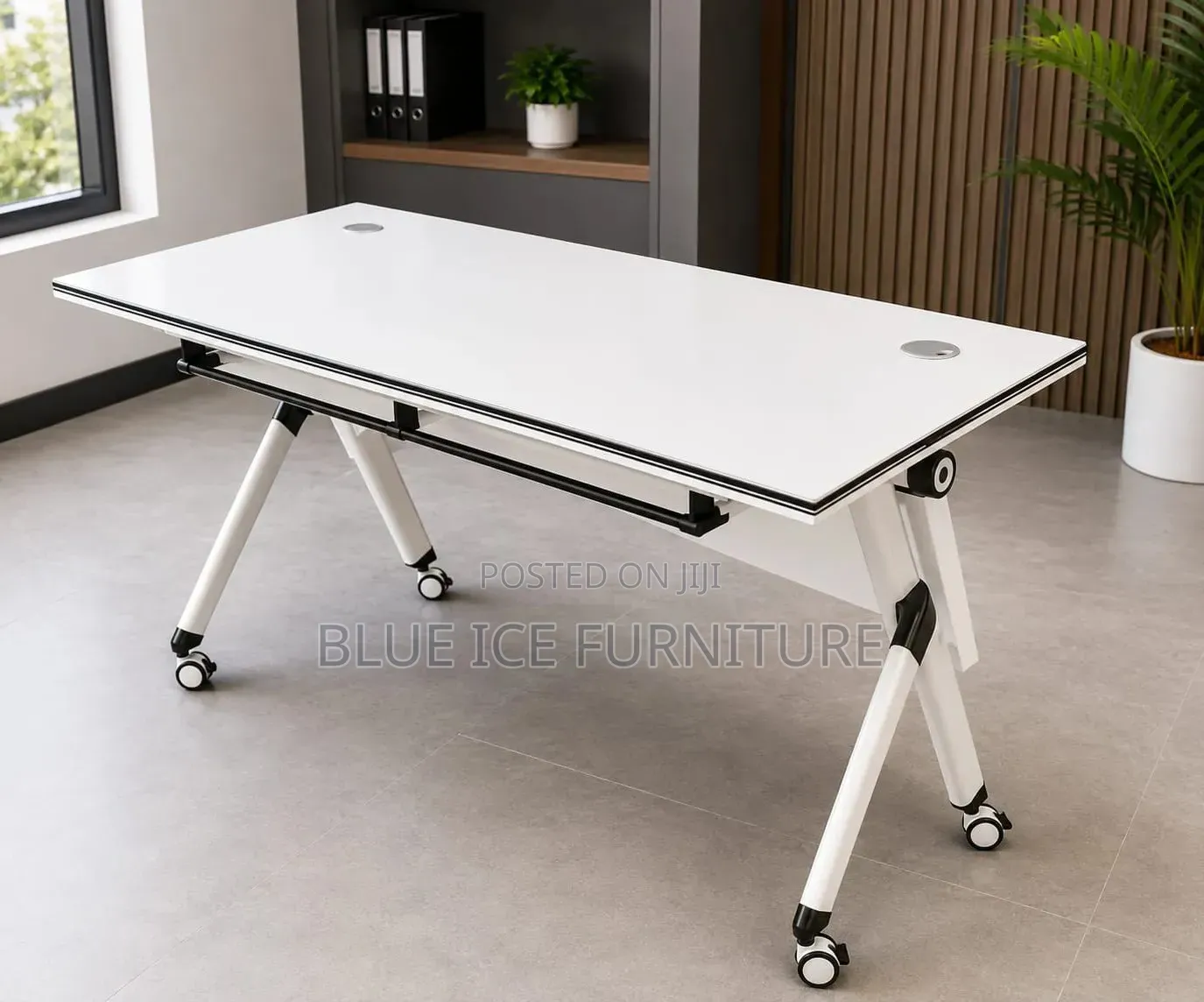 Modern Foldable Training Table With Wheel's