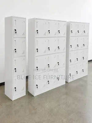 Heavy Duty Steel 12 Locker Cabinet -Secured