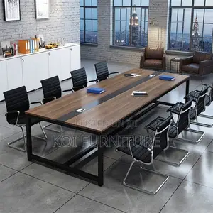 Boardroom Table; 2.4 Meter Hosting and Presentation Boardroom Table