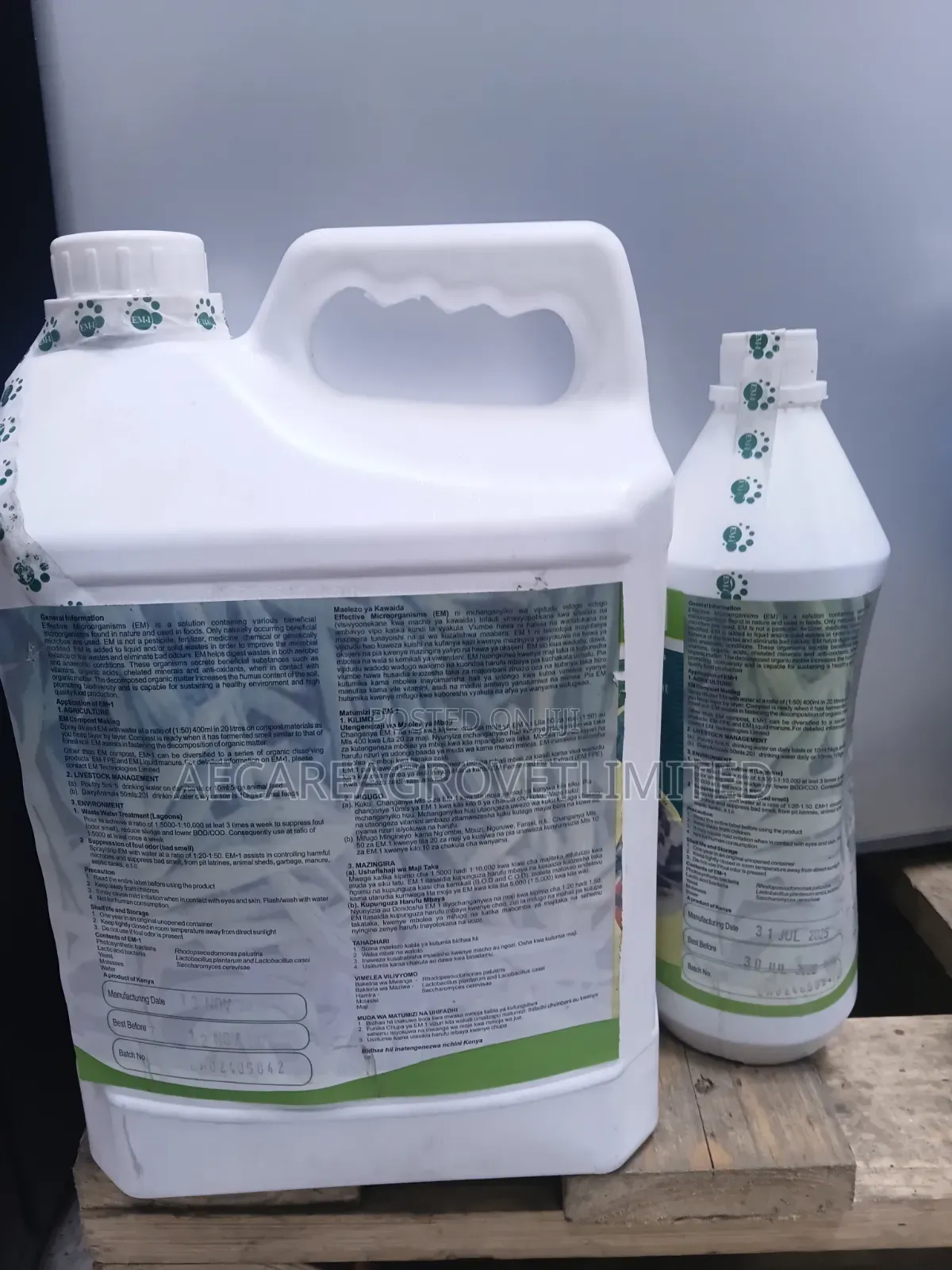 Em - 1 Effective Micro-Organisms Organic 1litre, 5litre