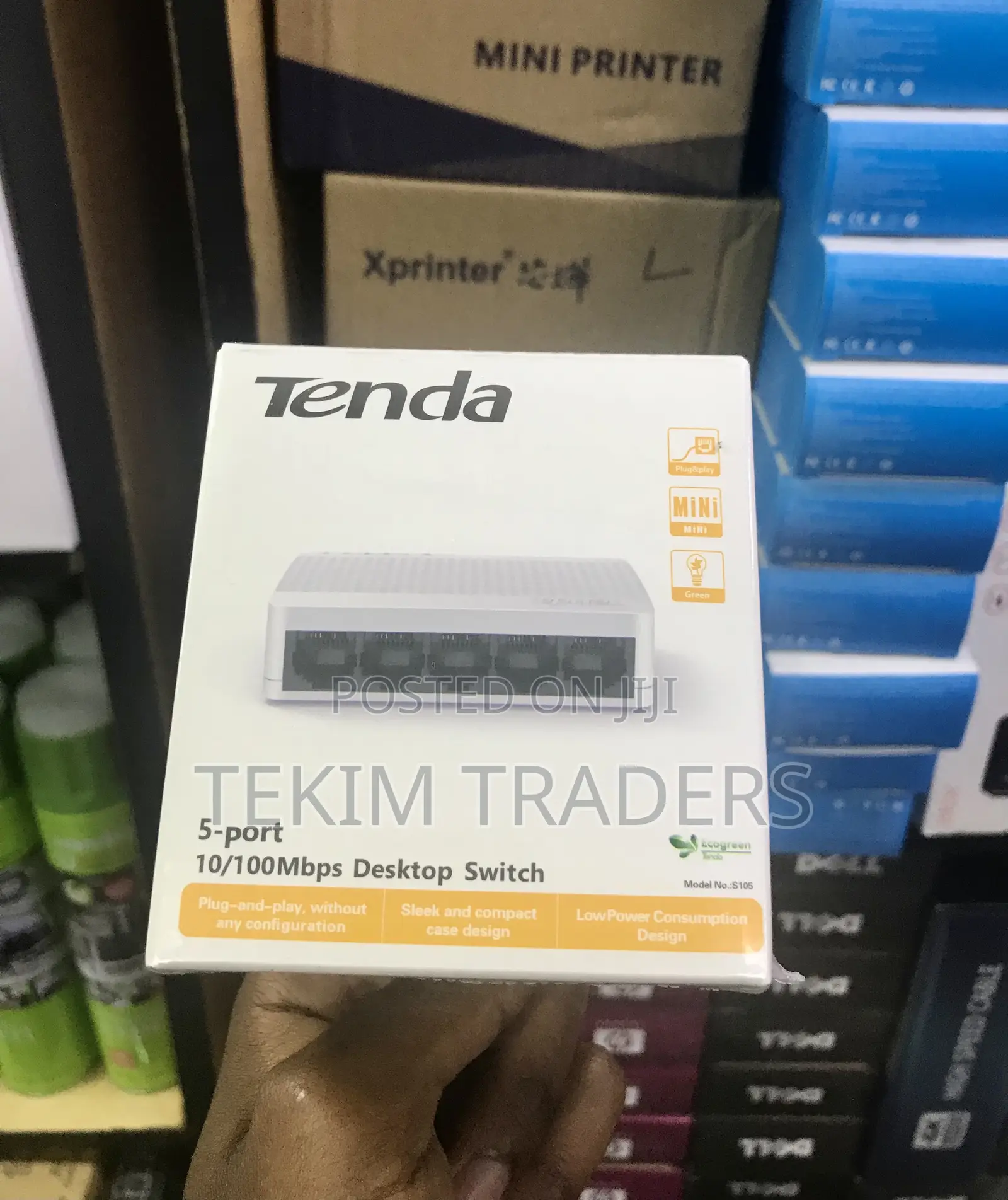 Tenda S105 5 Port 100Mbps Switch Desktop/Wall Mount