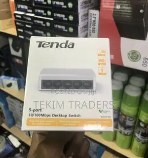 Tenda S105 5 Port 100Mbps Switch Home Office Desk