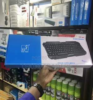 Q19 USB Wired Keyboard - Backlit, Ergonomic, 104 Keys