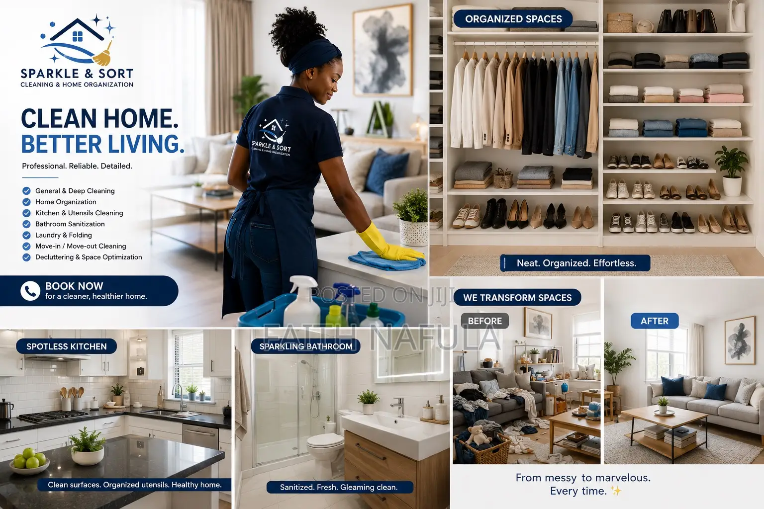 Residential Cleaning and Organization Services