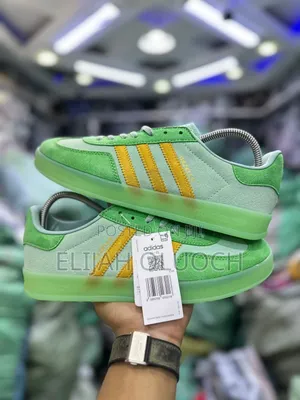 Adidas Gaezelle Indoor “Hazzy Green “ Quality Leather