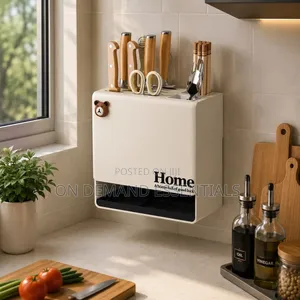 Wall-Mounted Multi-Functional Knife Rack