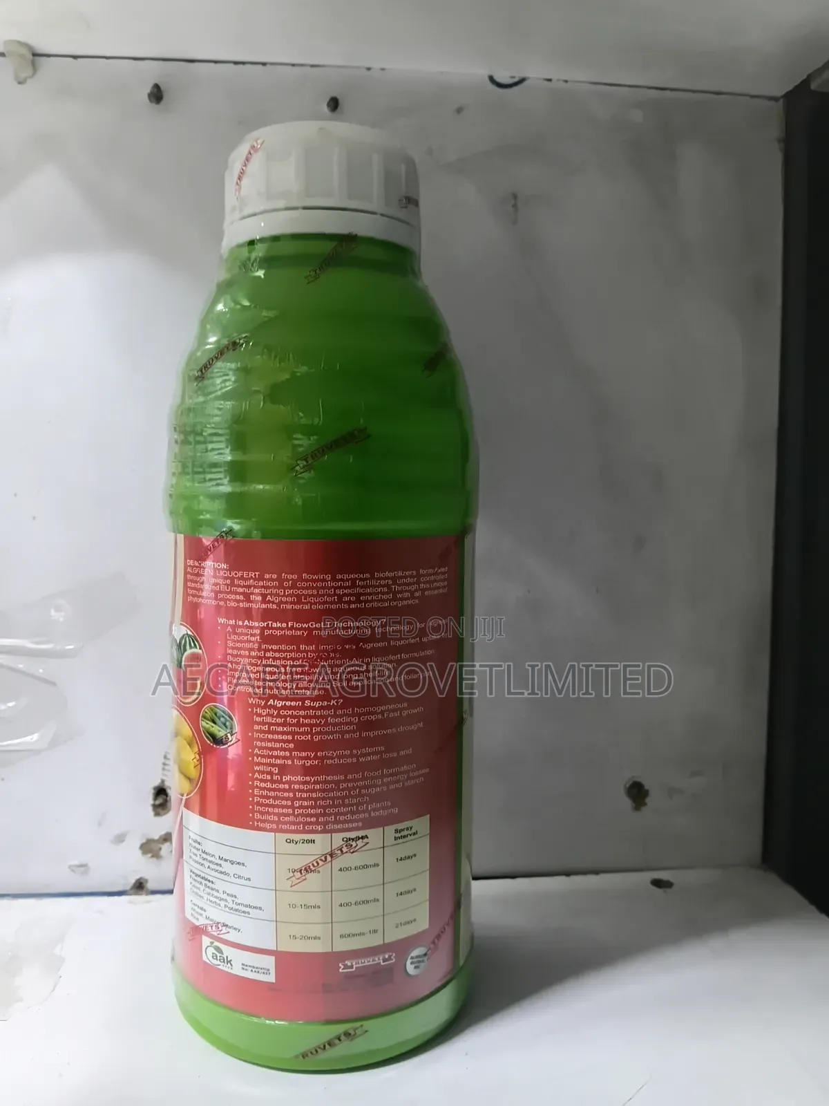 Supa K LIQUOFERT ABSORTAKE n.p.k 6:6:42 + Te + Biostimilant 1litre