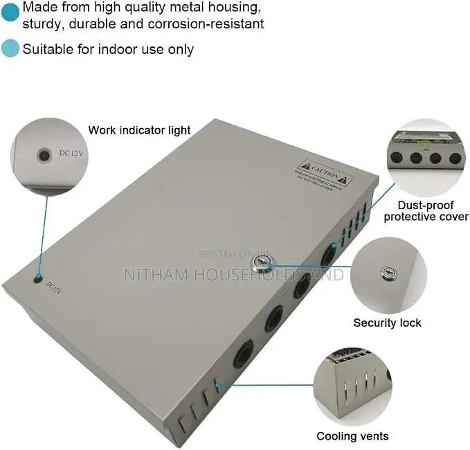 CCTV Power Supply 18 Channels 12v- 20A